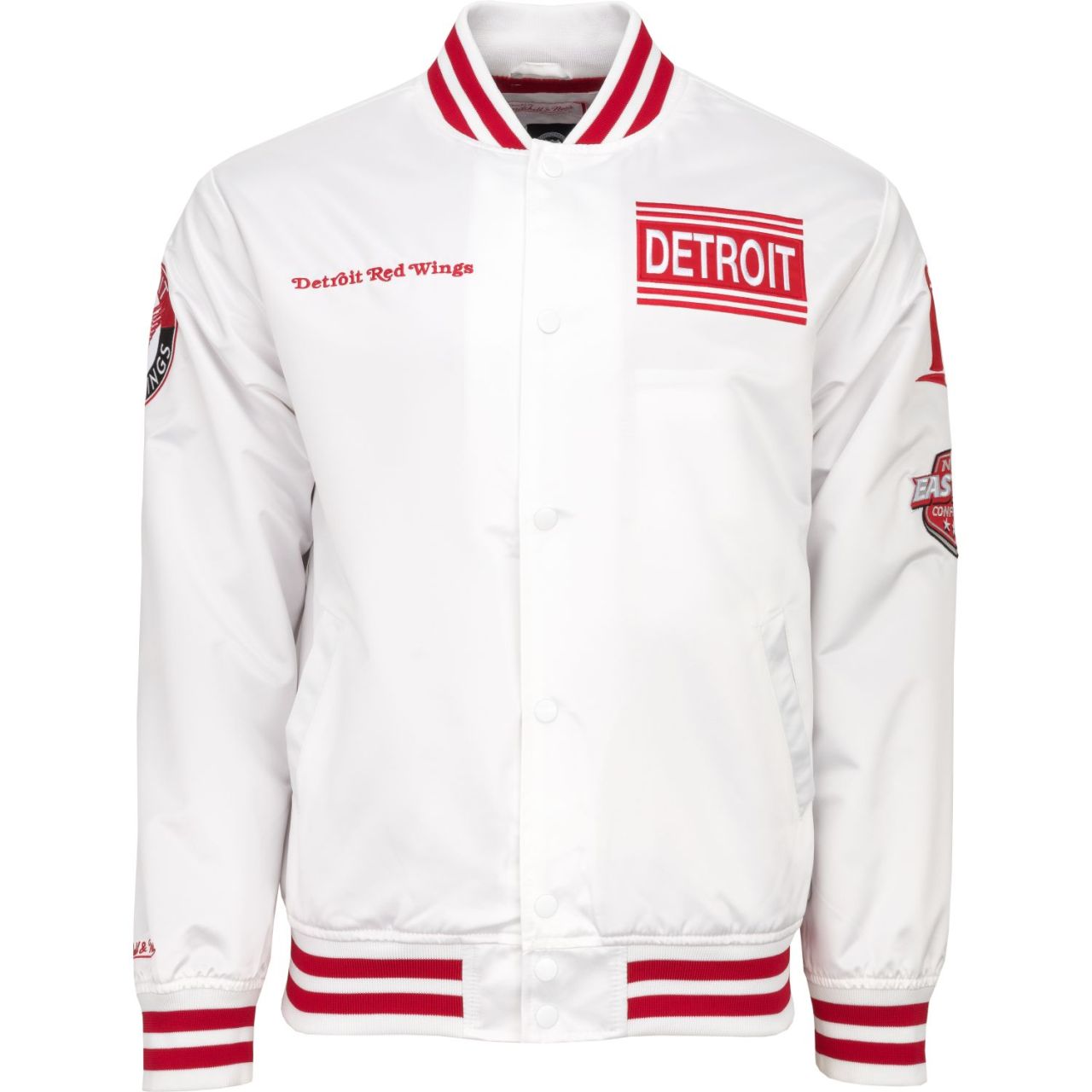 City Collection Lightweight Satin Jacke - Detroit Red Wings von Mitchell & Ness