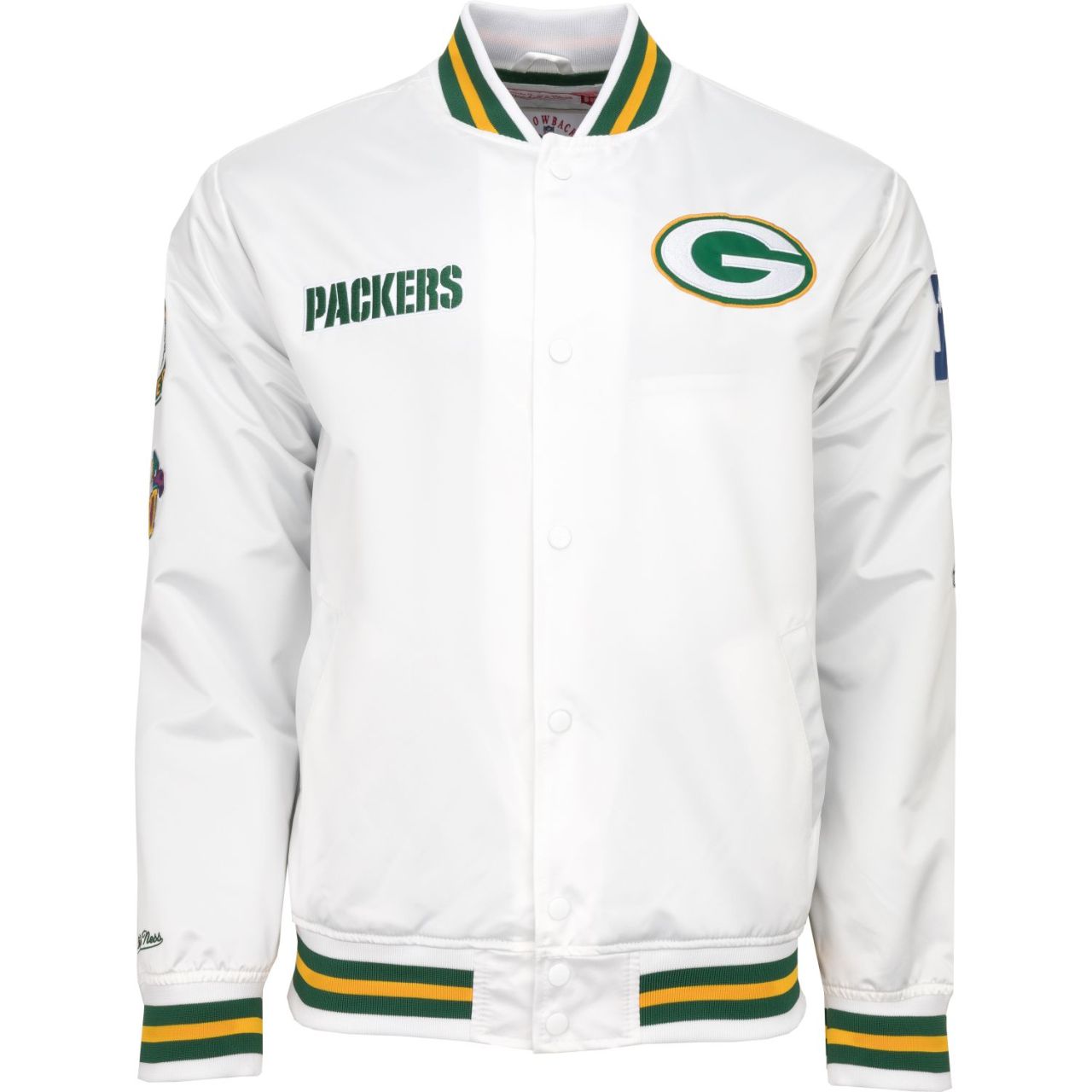 City Collection Lightweight Satin Jacke - Green Bay Packers von Mitchell & Ness