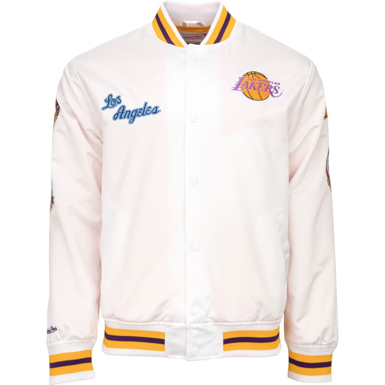 City Collection Lightweight Satin Jacke - Los Angeles Lakers von Mitchell & Ness
