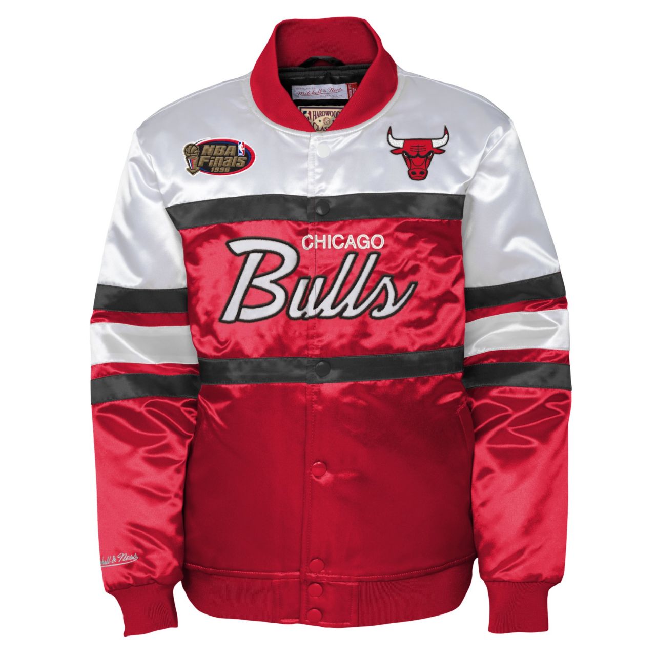 Kinder Heavyweight Satin Jacke - Chicago Bulls von Mitchell & Ness