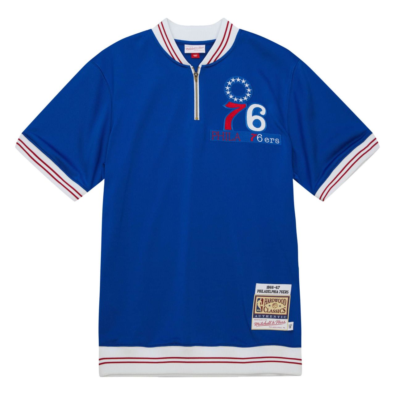 M&N Authentic Shooting Shirt Philadelphia 76ers 1966-67 von Mitchell & Ness