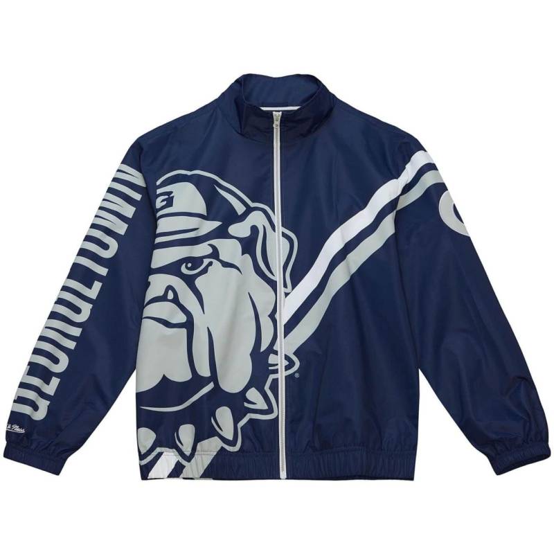 M&N Exploded Logo Warm Up Jacke Georgetown University von Mitchell & Ness
