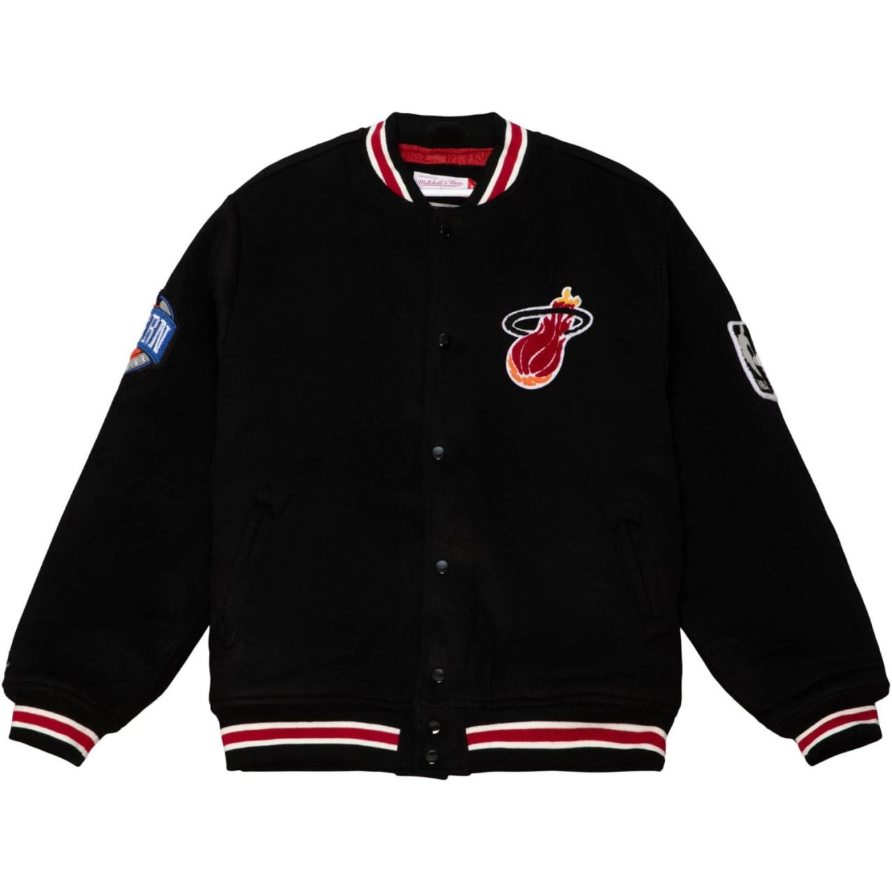 M&N HWC Heavyweight Wool Varsity Jacke - Miami Heat von Mitchell & Ness