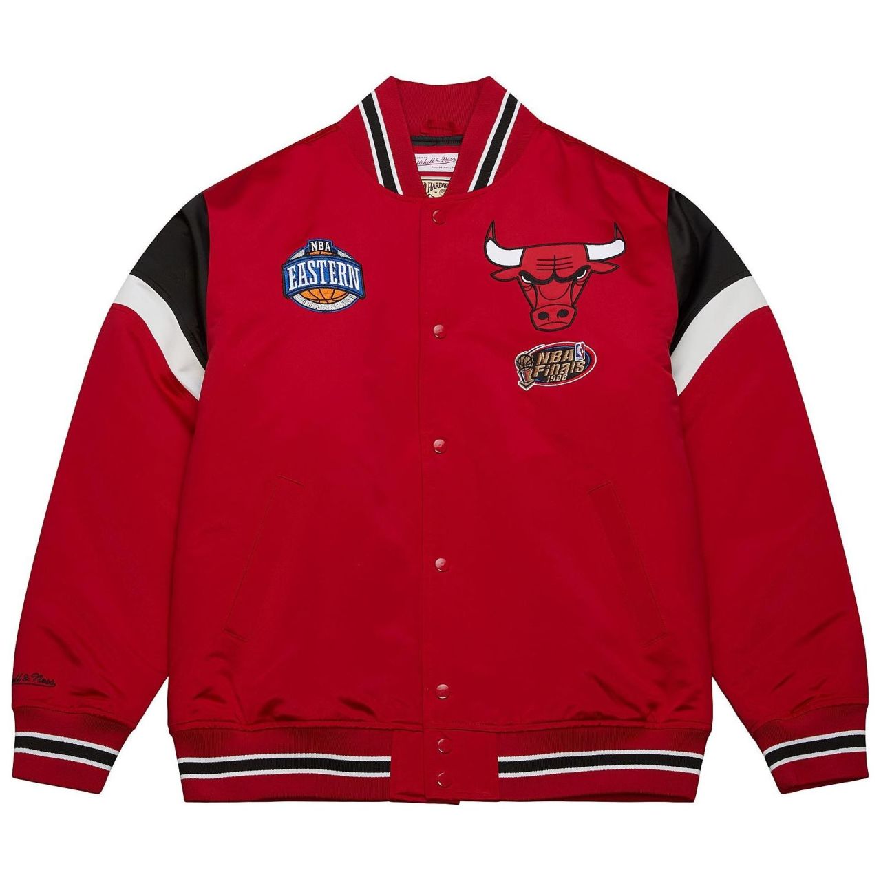 M&N Heavyweight Satin Jacke NBA Chicago Bulls von Mitchell & Ness