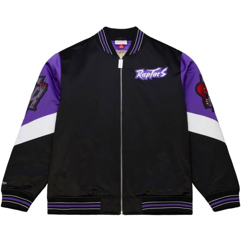 M&N Heavyweight Satin Jacke NBA Toronto Raptors von Mitchell & Ness