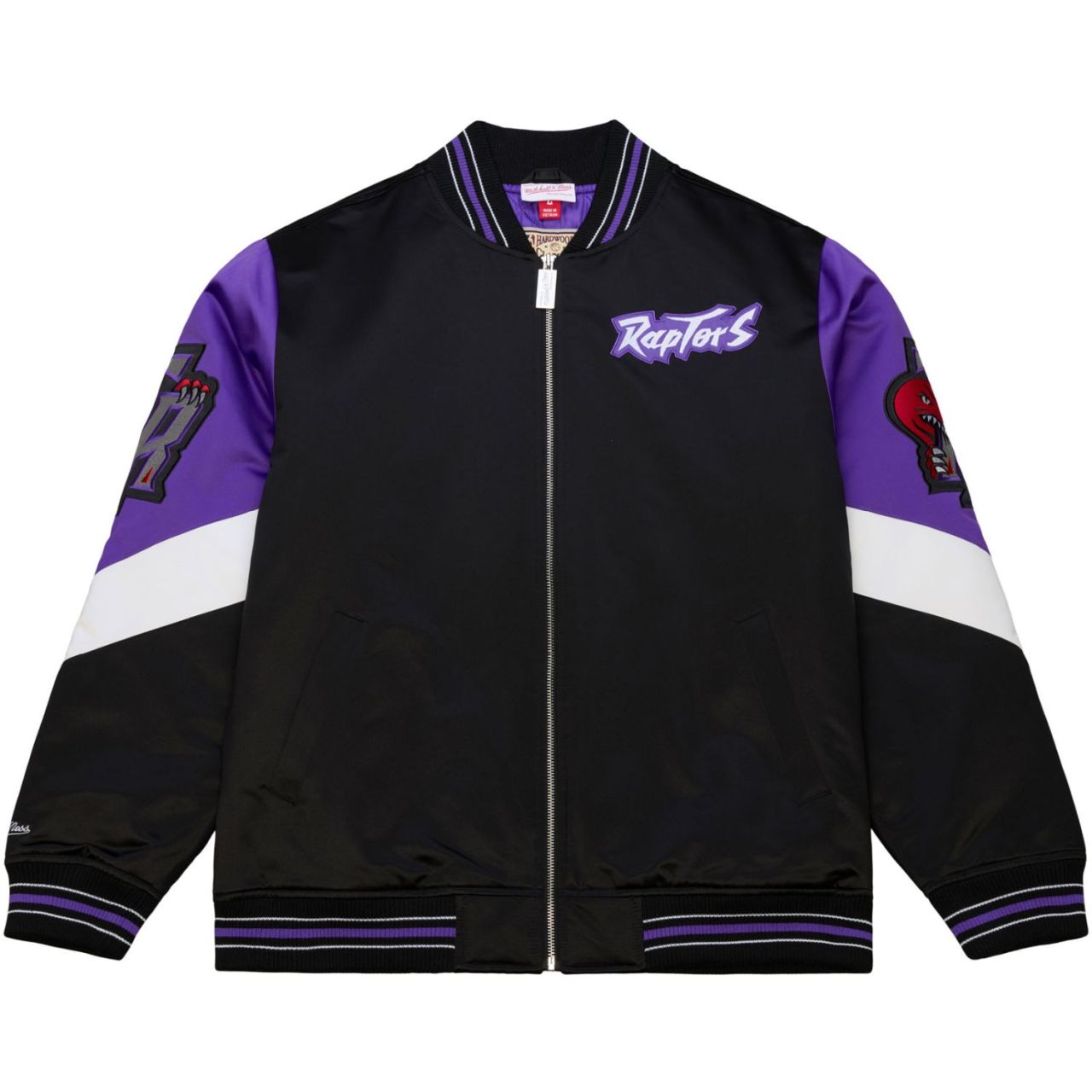 M&N Heavyweight Satin Jacke NBA Toronto Raptors von Mitchell & Ness