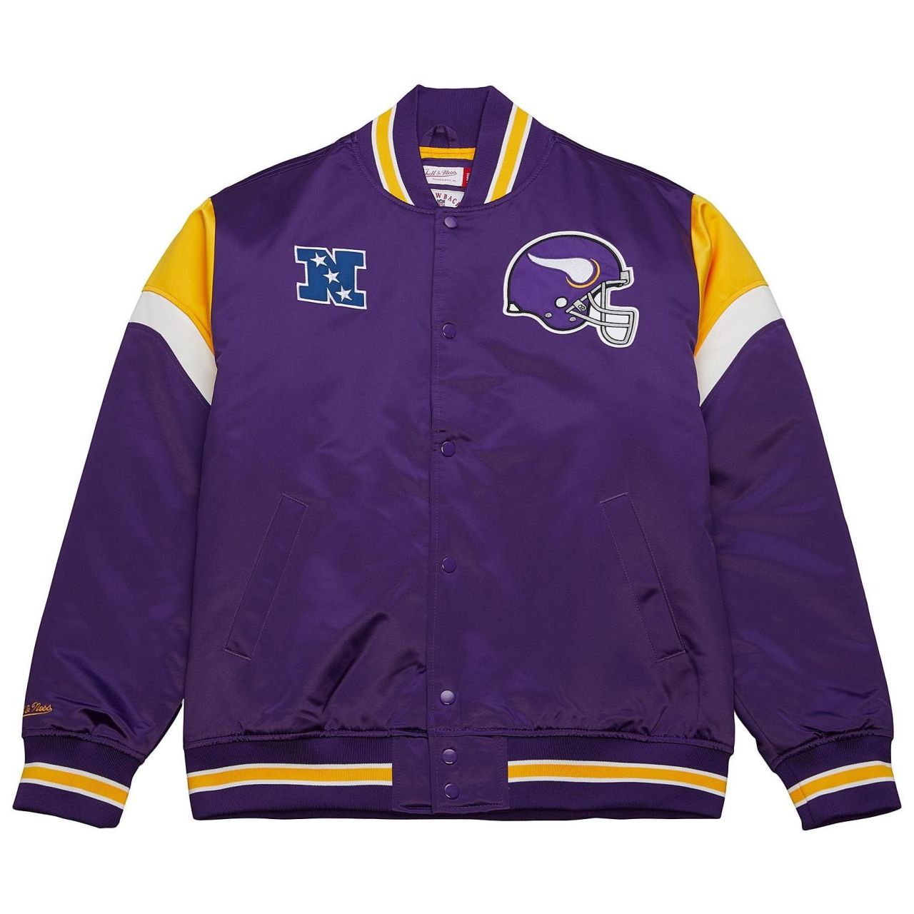 M&N Heavyweight Satin Jacke NFL Minnesota Vikings von Mitchell & Ness