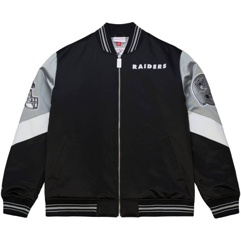 M&N Heavyweight Satin Jacke NFL Oakland Raiders von Mitchell & Ness