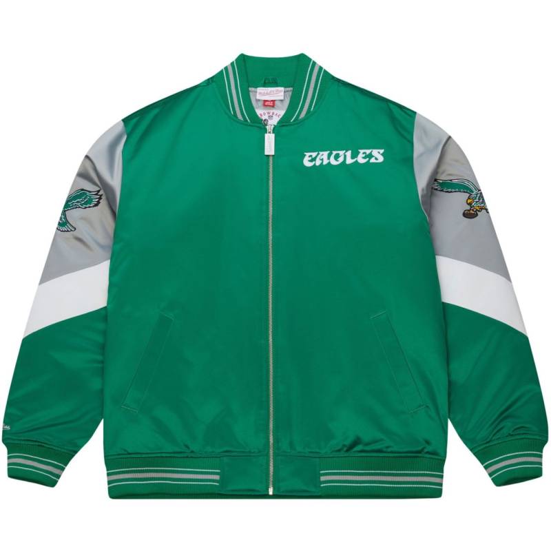 M&N Heavyweight Satin Jacke NFL Philadelphia Eagles von Mitchell & Ness