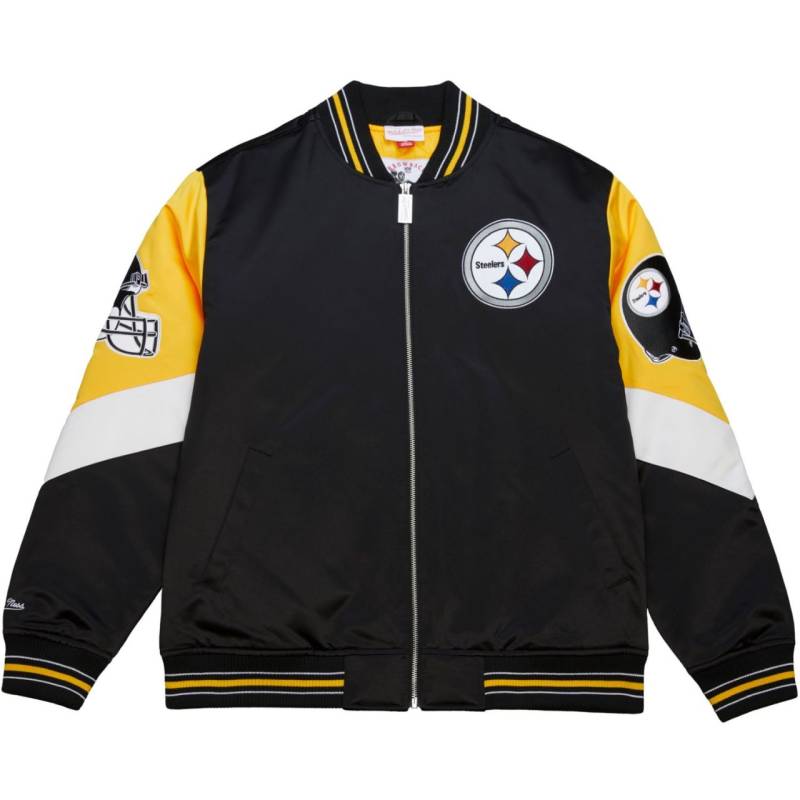 M&N Heavyweight Satin Jacke NFL Pittsburgh Steelers von Mitchell & Ness