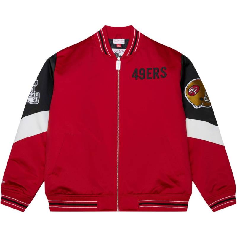 M&N Heavyweight Satin Jacke NFL San Francisco 49ers von Mitchell & Ness