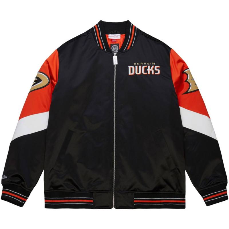 M&N Heavyweight Satin Jacke NHL Anaheim Ducks von Mitchell & Ness