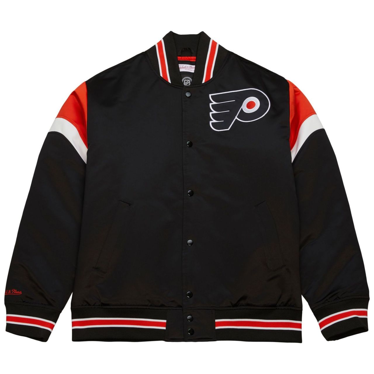 M&N Heavyweight Satin Jacke NHL Philadelphia Flyers von Mitchell & Ness