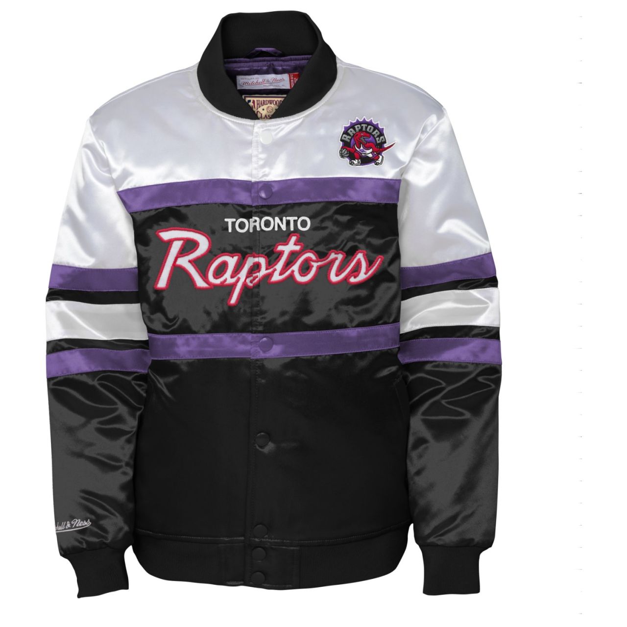 M&N Heavyweight Satin Jacke - SCRIPT Toronto Raptors von Mitchell & Ness