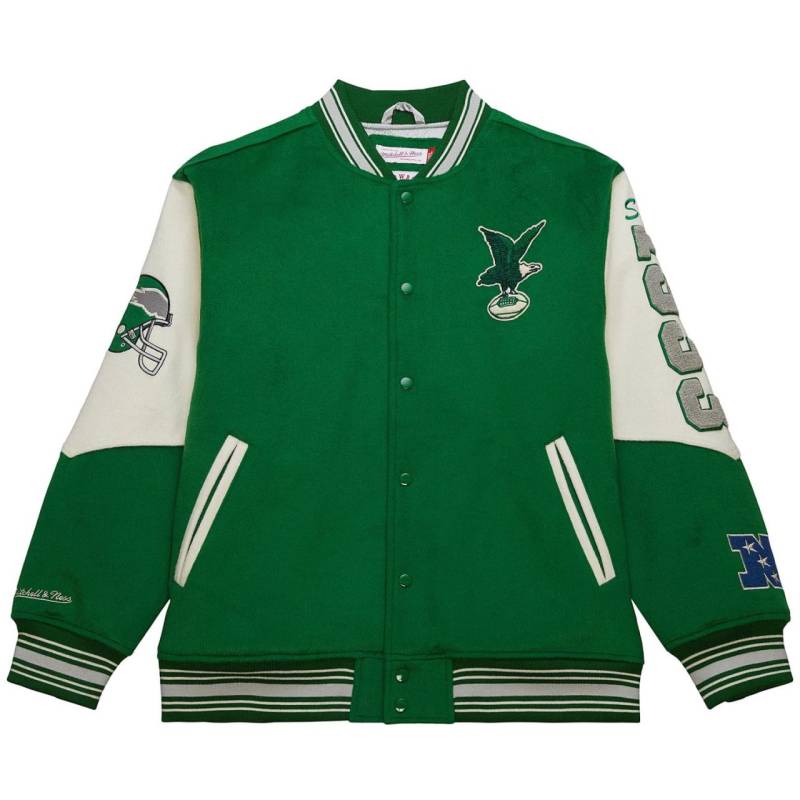 M&N Legacy Varsity Wool Jacke - NFL Philadelphia Eagles von Mitchell & Ness