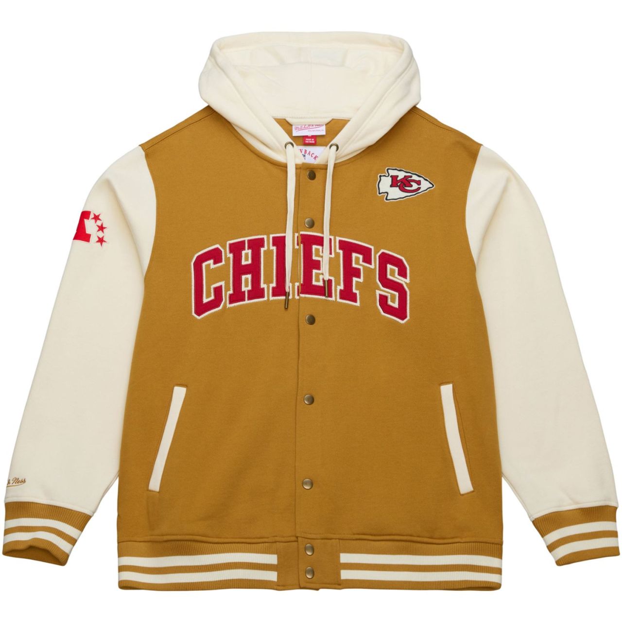 M&N Midweight Hooded Fleece Jacke - Kansas City Chiefs von Mitchell & Ness
