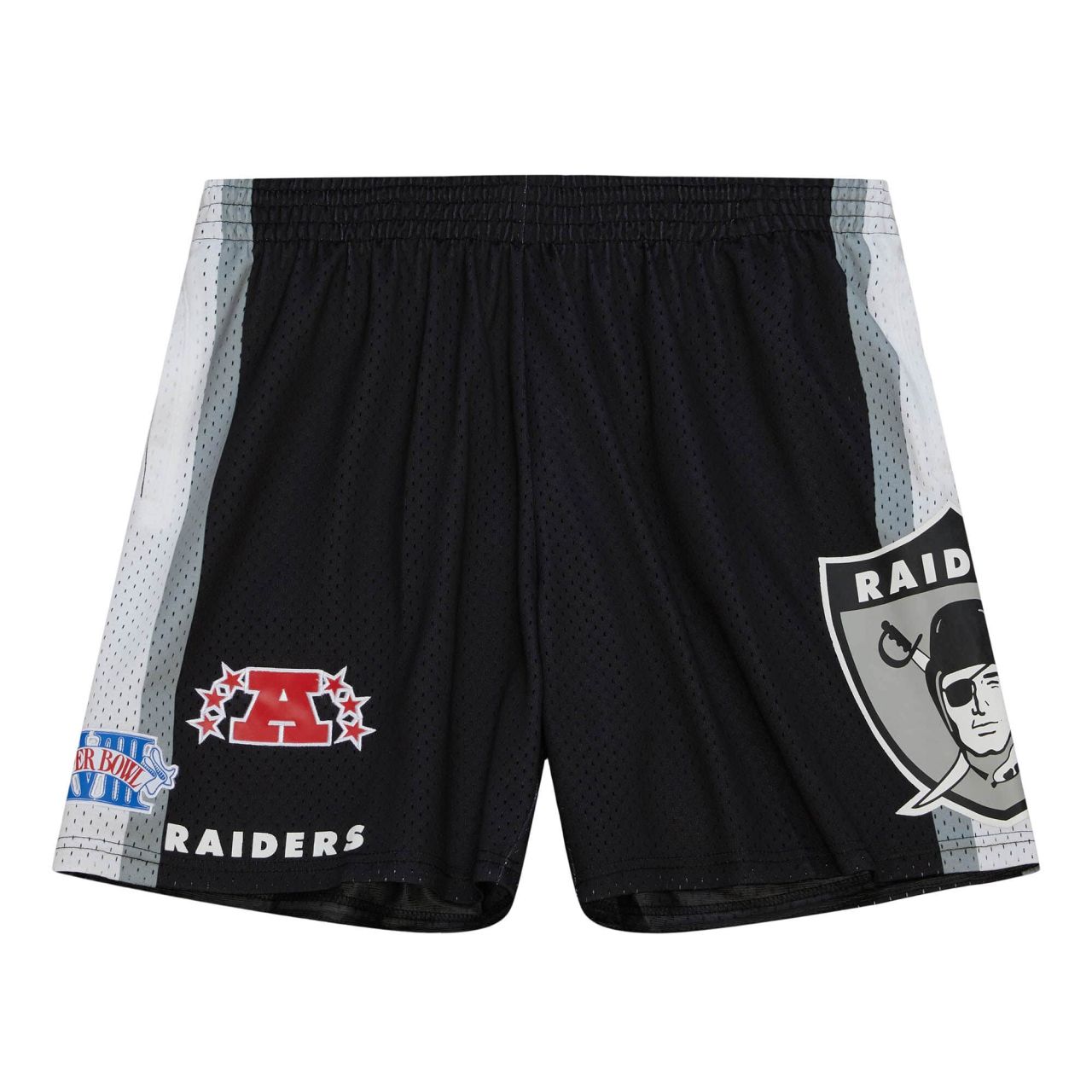 M&N NFL Oakland Raiders Hometown Mesh Shorts von Mitchell & Ness