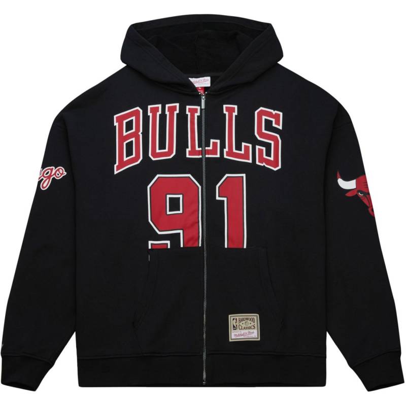 M&N Oversized Zip Hoody - Chicago Bulls Dennis Rodman M&N Oversized Zip Hoody - Chicago Bulls Dennis Rodman von Mitchell & Ness