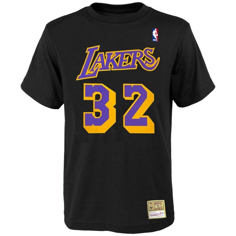 M&N Shirt - Los Angeles Lakers Magic Johnson schwarz von Mitchell & Ness