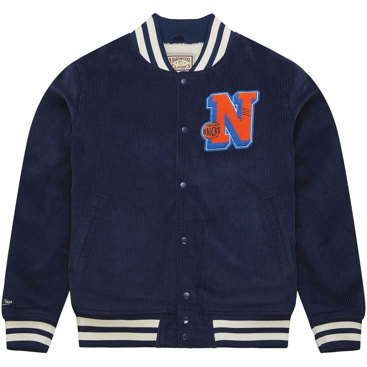 M&N Varsity Kord Sherpa College Jacke - New York Knicks von Mitchell & Ness