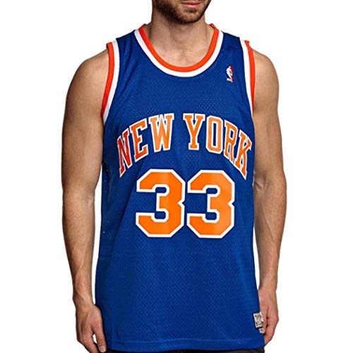 Mitchell & Ness #33 Patrick Ewing Classic Swingman Basketballtrikot Herren blau/orange, M von Mitchell & Ness