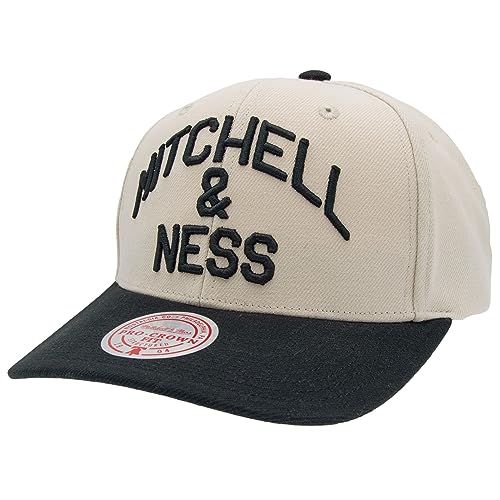 Mitchell & Ness Athletic Arch Snapback, Offwhite/Black von Mitchell & Ness