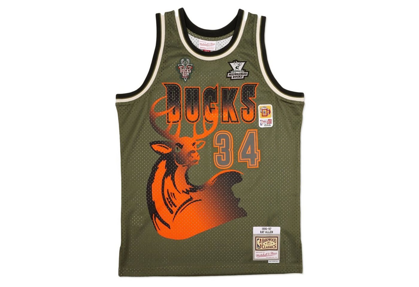 Mitchell & Ness Basketballtrikot Allen Ray Milwaukee Bucks FLIGHT Swingman Jersey von Mitchell & Ness