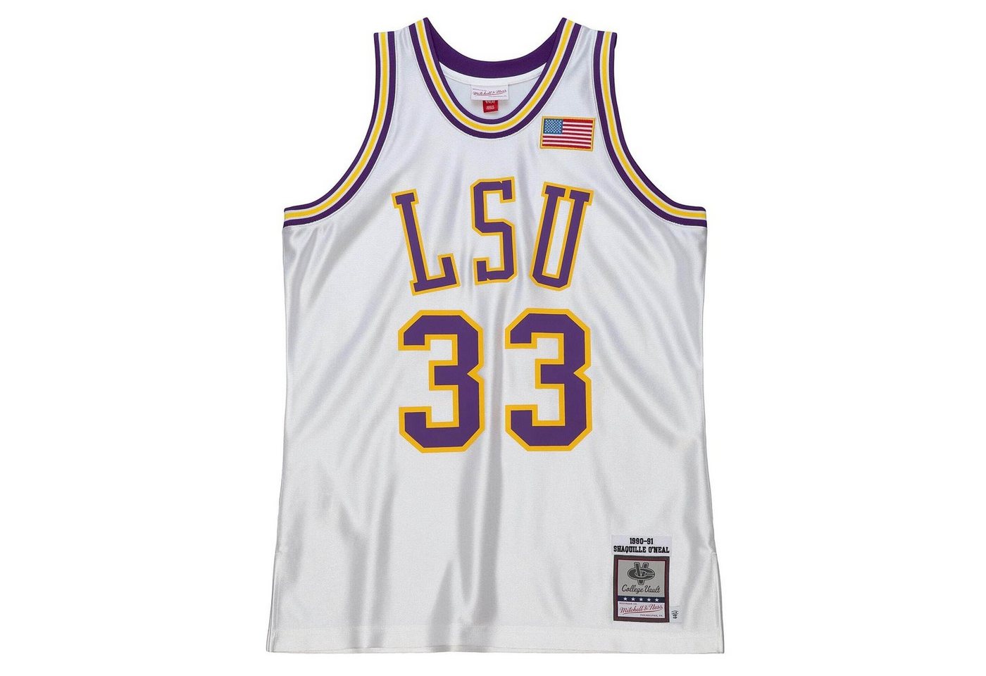 Mitchell & Ness Basketballtrikot Shaquille O'Neal LSU 199091 Authentic Swingman Jer von Mitchell & Ness