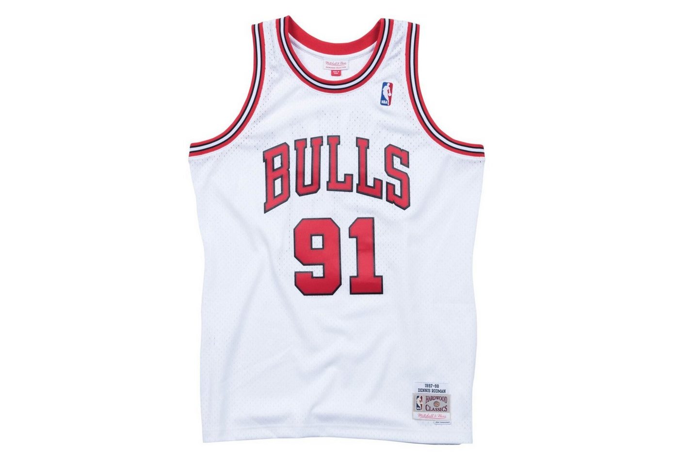 Mitchell & Ness Basketballtrikot Swingman Jersey Chicago Bulls 199798 Dennis Rodma von Mitchell & Ness