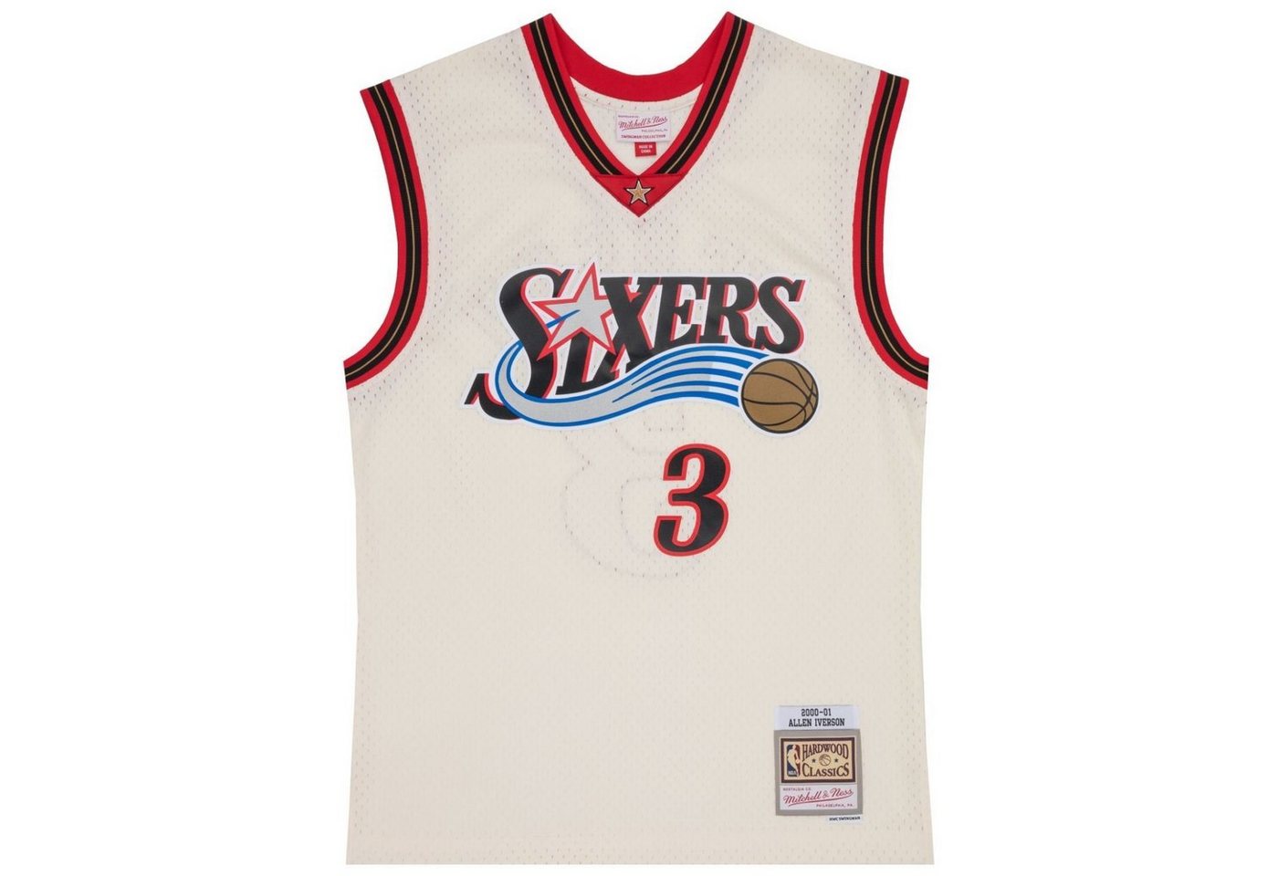 Mitchell & Ness Basketballtrikot Swingman Jersey Philadelphia 76ers OFFWHITE Allen von Mitchell & Ness