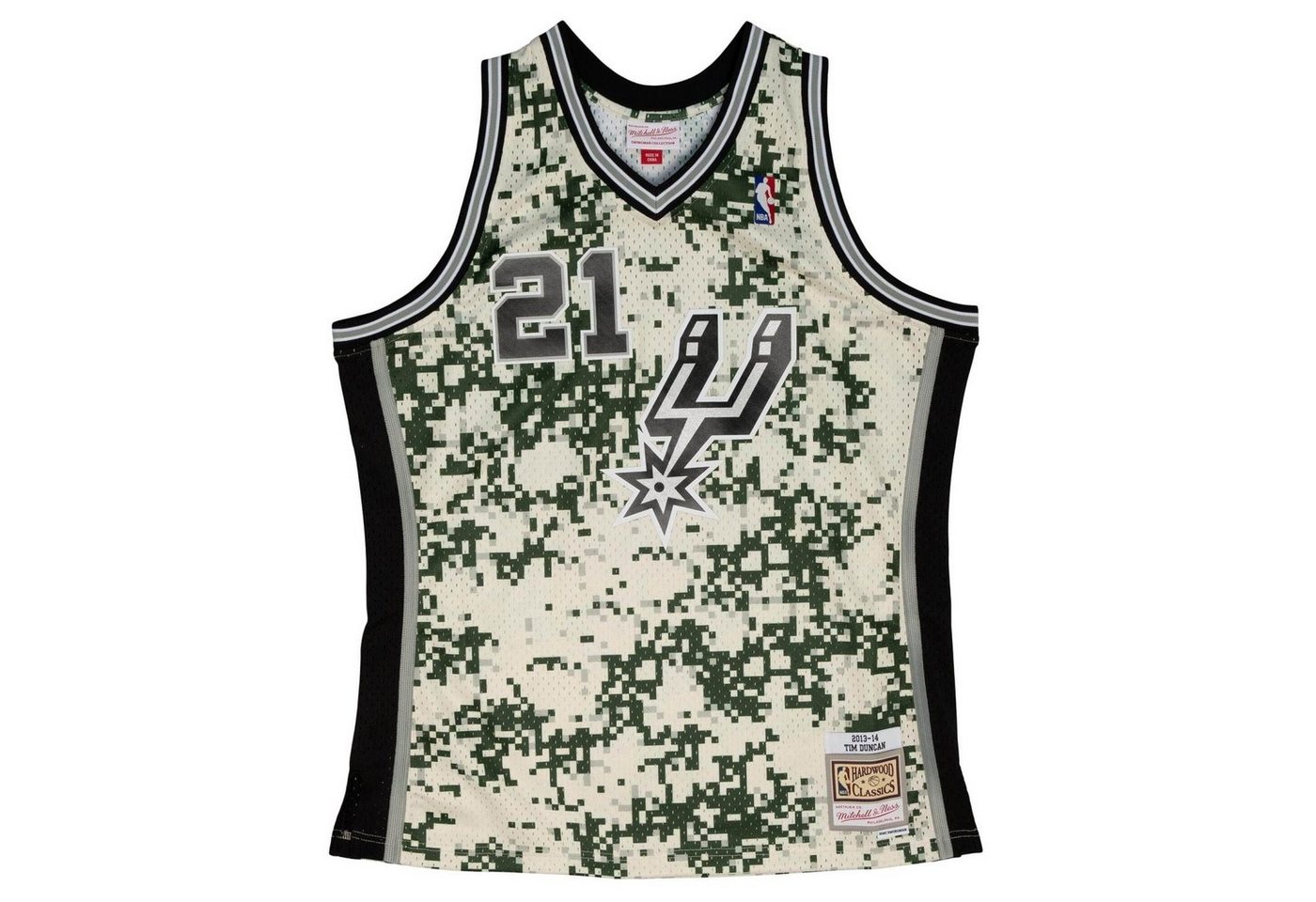 Mitchell & Ness Basketballtrikot Swingman Jersey San Antonio Spurs 2013 Tim Duncan von Mitchell & Ness