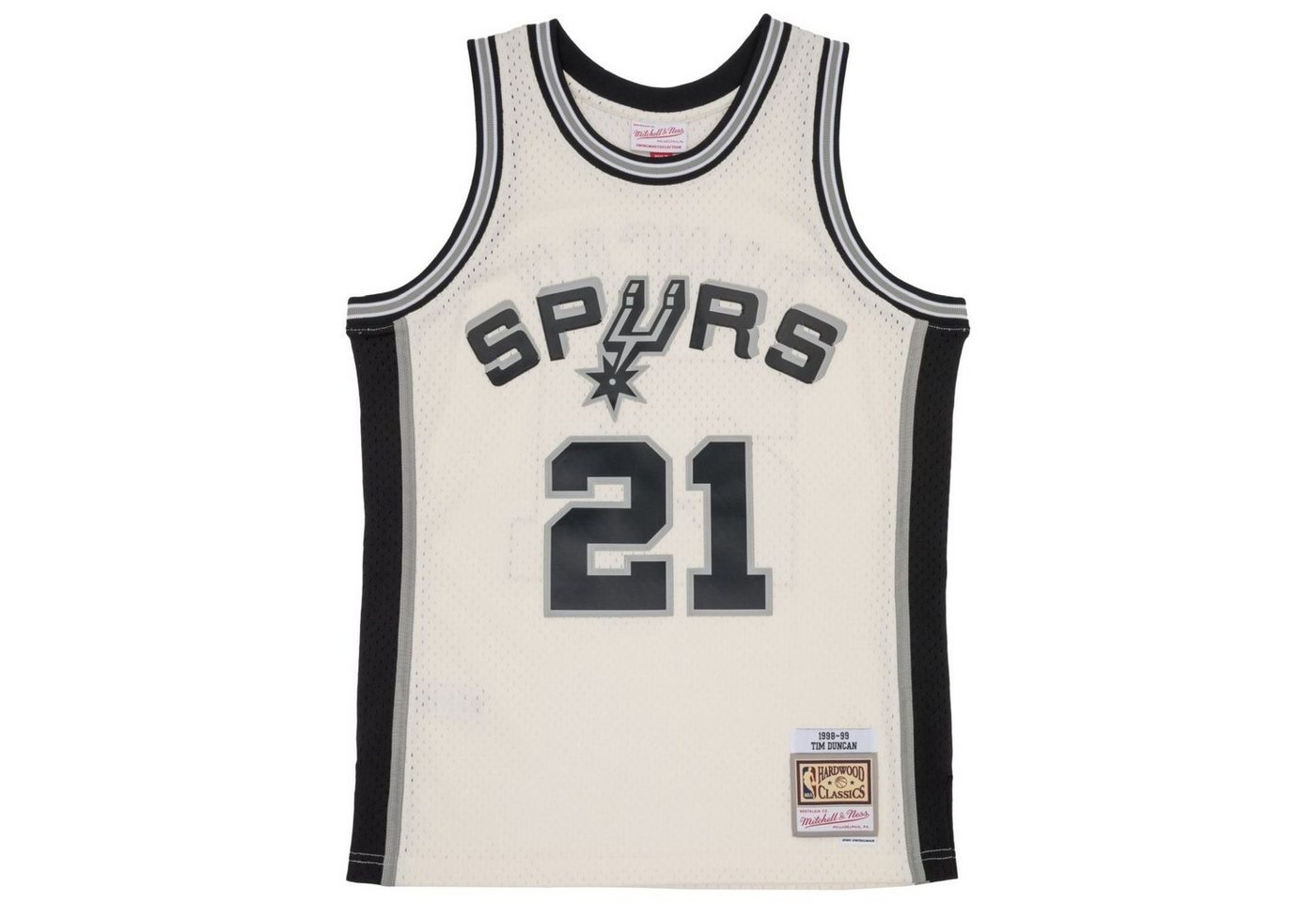 Mitchell & Ness Basketballtrikot Swingman Jersey San Antonio Spurs OFFWHITE Tim Dun von Mitchell & Ness