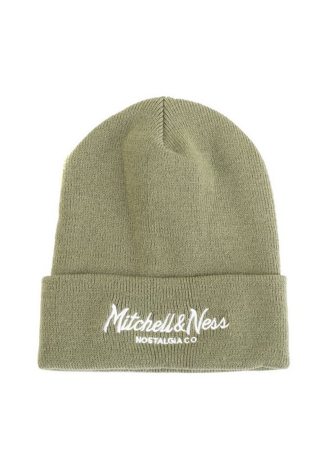 Mitchell & Ness Beanie Mitchell & Ness Beanie Intil532 PINSCRIPT Khaki Weiß von Mitchell & Ness