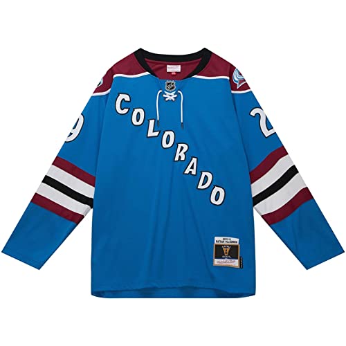 Mitchell & Ness Blue Line Nathan MacKinnon Colorado Avalanche Jersey - L von Mitchell & Ness