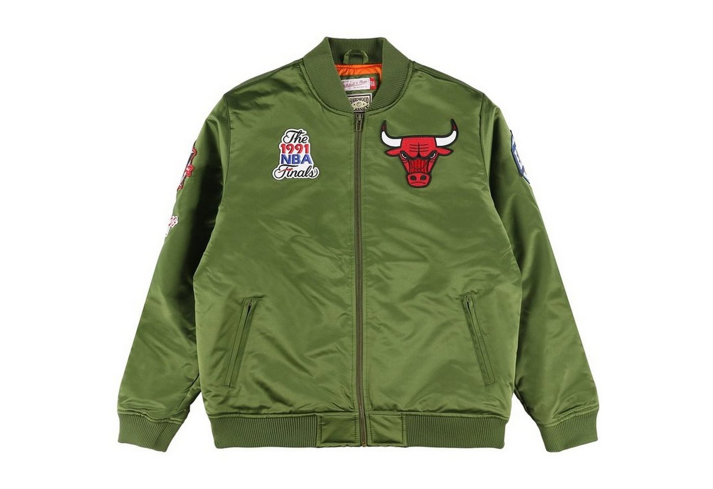 Mitchell & Ness Bomberjacke Satin FLIGHT Chicago Bulls von Mitchell & Ness