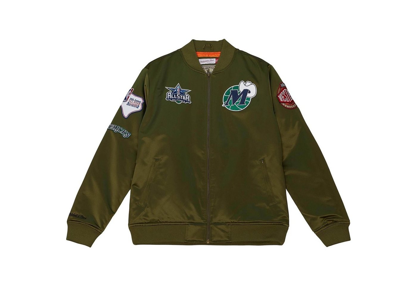 Mitchell & Ness Bomberjacke Satin FLIGHT Dallas Mavericks von Mitchell & Ness