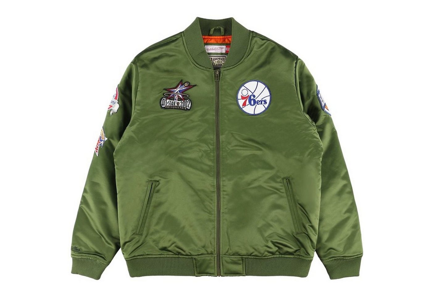 Mitchell & Ness Bomberjacke Satin FLIGHT Philadelphia 76ers von Mitchell & Ness