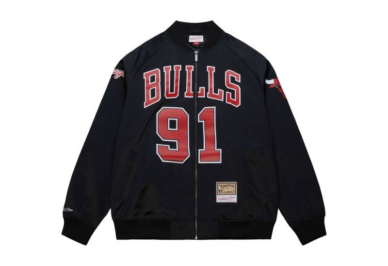 Mitchell & Ness Bomberjacke Satin MAXXED Chicago Bulls Dennis Rodman von Mitchell & Ness