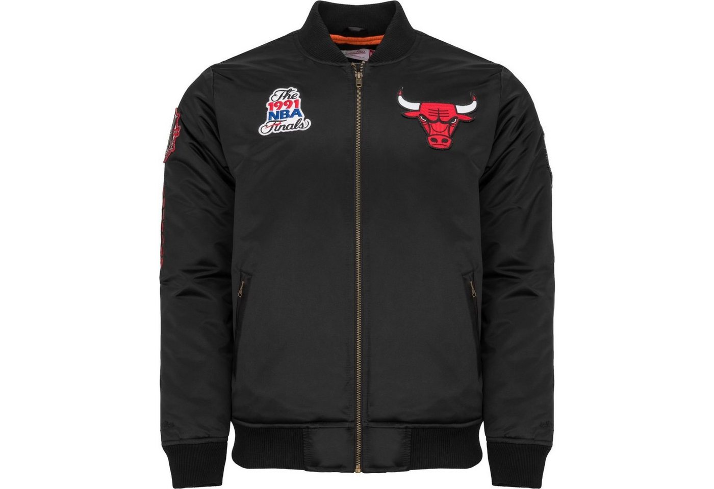 Mitchell & Ness Bomberjacke Satin PATCHES Chicago Bulls von Mitchell & Ness