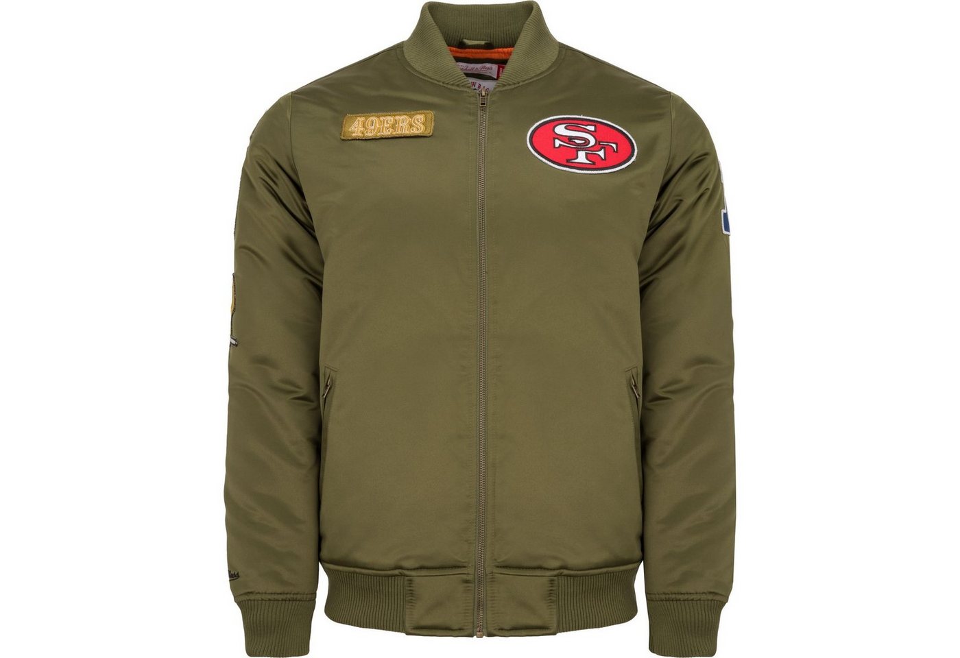 Mitchell & Ness Bomberjacke Satin PATCHES San Francisco 49ers von Mitchell & Ness