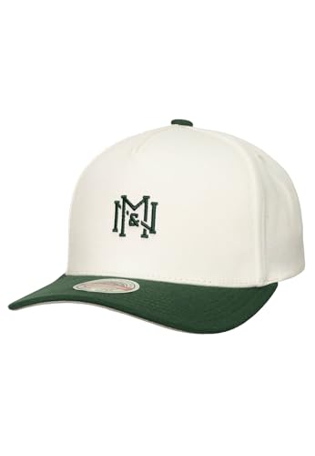 Mitchell & Ness Branded 2T Icon Cap ICON Logo Cream Beige Grün, Size:OneSize von Mitchell & Ness