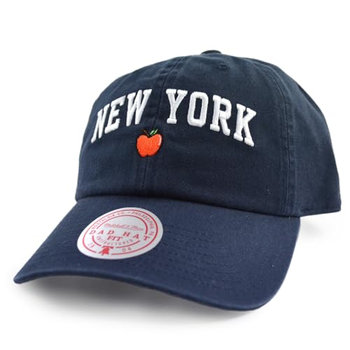 Mitchell & Ness Branded New York Dad Cap Navy von Mitchell & Ness