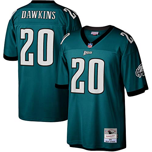 Mitchell & Ness Brian Dawkins #20 Philadelphia Eagles Legacy Throwback NFL Trikot Grün, XL von Mitchell & Ness