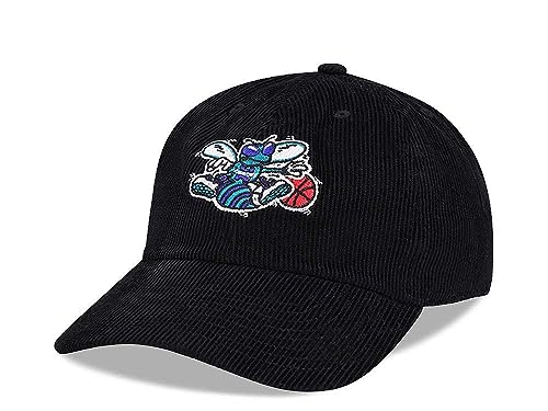 Mitchell & Ness Charlotte Hornets Cord Dad Hardwood Classic Strapback Cap von Mitchell & Ness