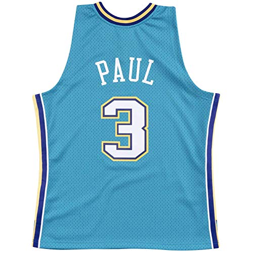 Mitchell & Ness Chris Paul #3 New Orleans Hornets 2005-06 Swingman NBA Trikot Türkis, XL, 18015-NOHTEAL05CPA von Mitchell & Ness