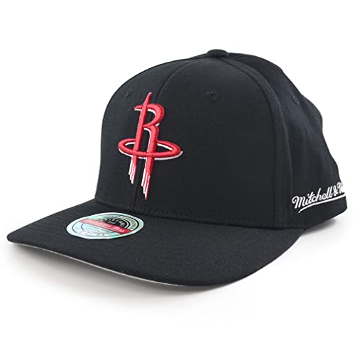 Mitchell & Ness Classic Red Eazy Curved Snapback Cap NBA Houston Rockets Black von Mitchell & Ness