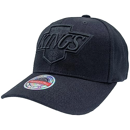 Mitchell & Ness Classic Red NHL BLK/BLK Logo Snapback - Los Angeles Kings von Mitchell & Ness