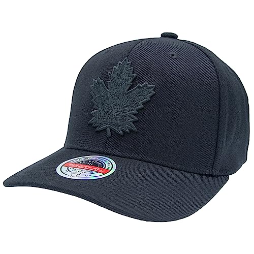 Mitchell & Ness Classic Red NHL BLK/BLK Logo Snapback - Toronto Maple Leafs von Mitchell & Ness