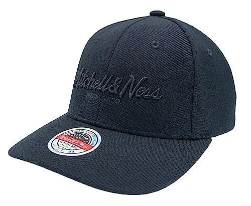 Mitchell & Ness Classic Red Pinscript Snapback, Black von Mitchell & Ness