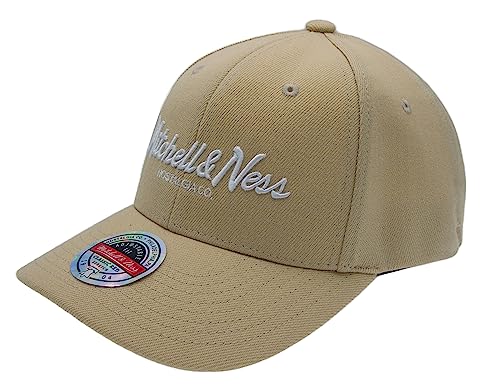 Mitchell & Ness Classic Red Pinscript Snapback, Khaki von Mitchell & Ness